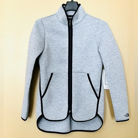 THE NORTH FACE Women's Jacket Zipper Front Grey Black Size XS - Picture 13 of 15